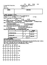 Bộ đề kiểm tra 45 phút môn Địa lý Lớp 6 - Trường THCS Phước Hòa (Có đáp án)